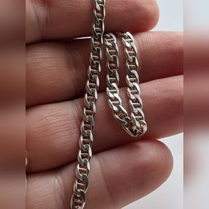 18" Chain link sterling silver chain